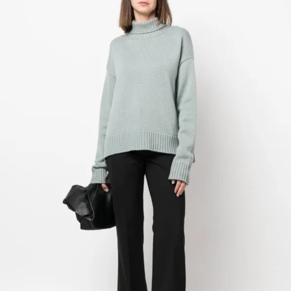 Jil Sander roll-neck loose-fit jumper CASHMERE Sweater Size 40